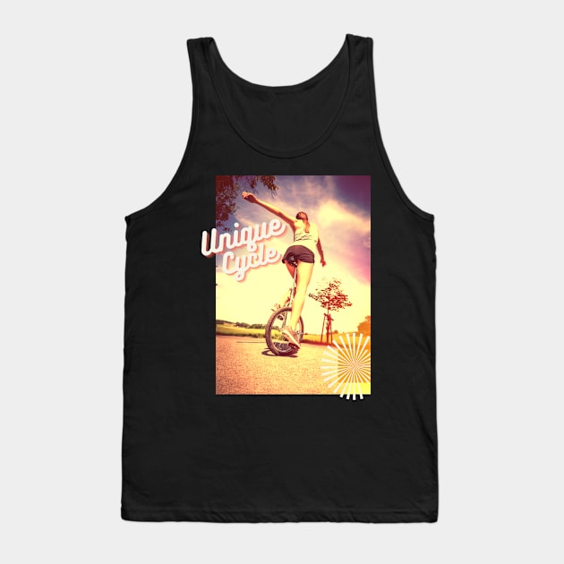 Unique Cycle Einrad Kunst Artist Zirkus Hobby Tank Top by Maggini Art